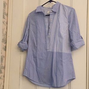 Striped Button Down Vineyard Vines Blouse